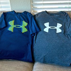 Two Under Armour boys shirts